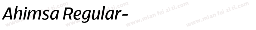Ahimsa Regular字体转换